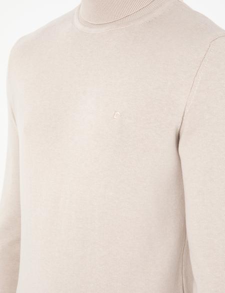 Taş Slim Fit Balıkçı Yaka Basic Triko Kazak - 50296582027