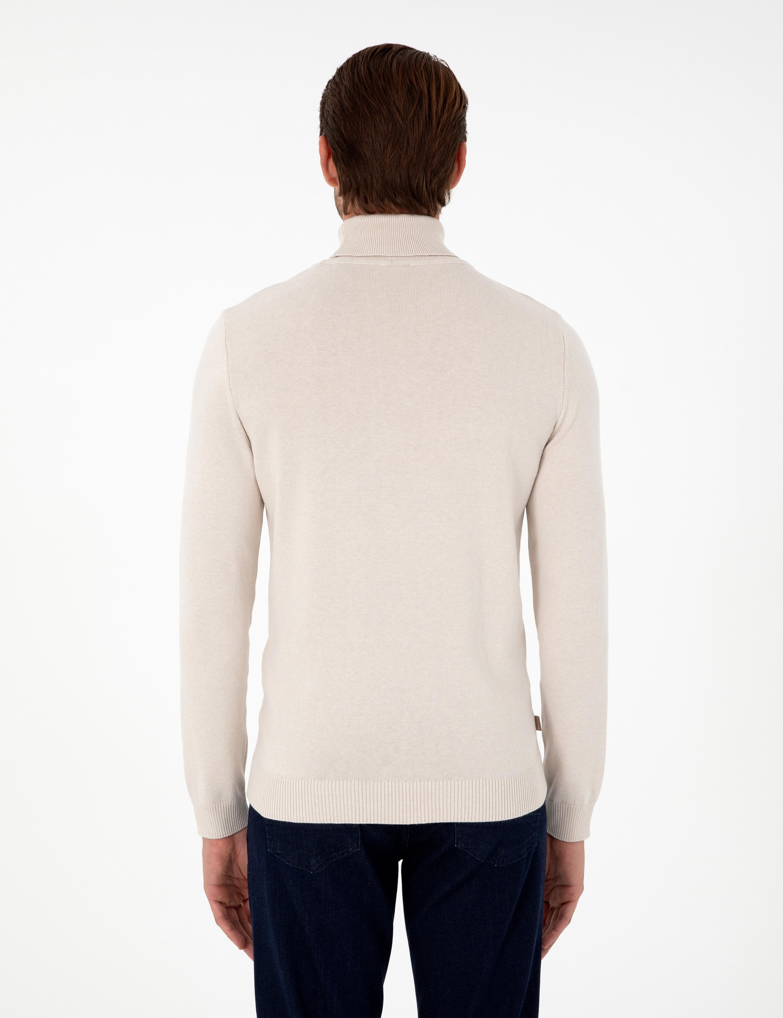 Taş Slim Fit Balıkçı Yaka Basic Triko Kazak