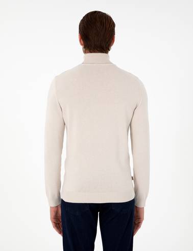 Taş Slim Fit Balıkçı Yaka Basic Triko Kazak