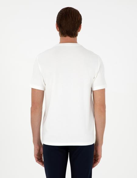 Ekru Regular Fit Tişört - 50290614025