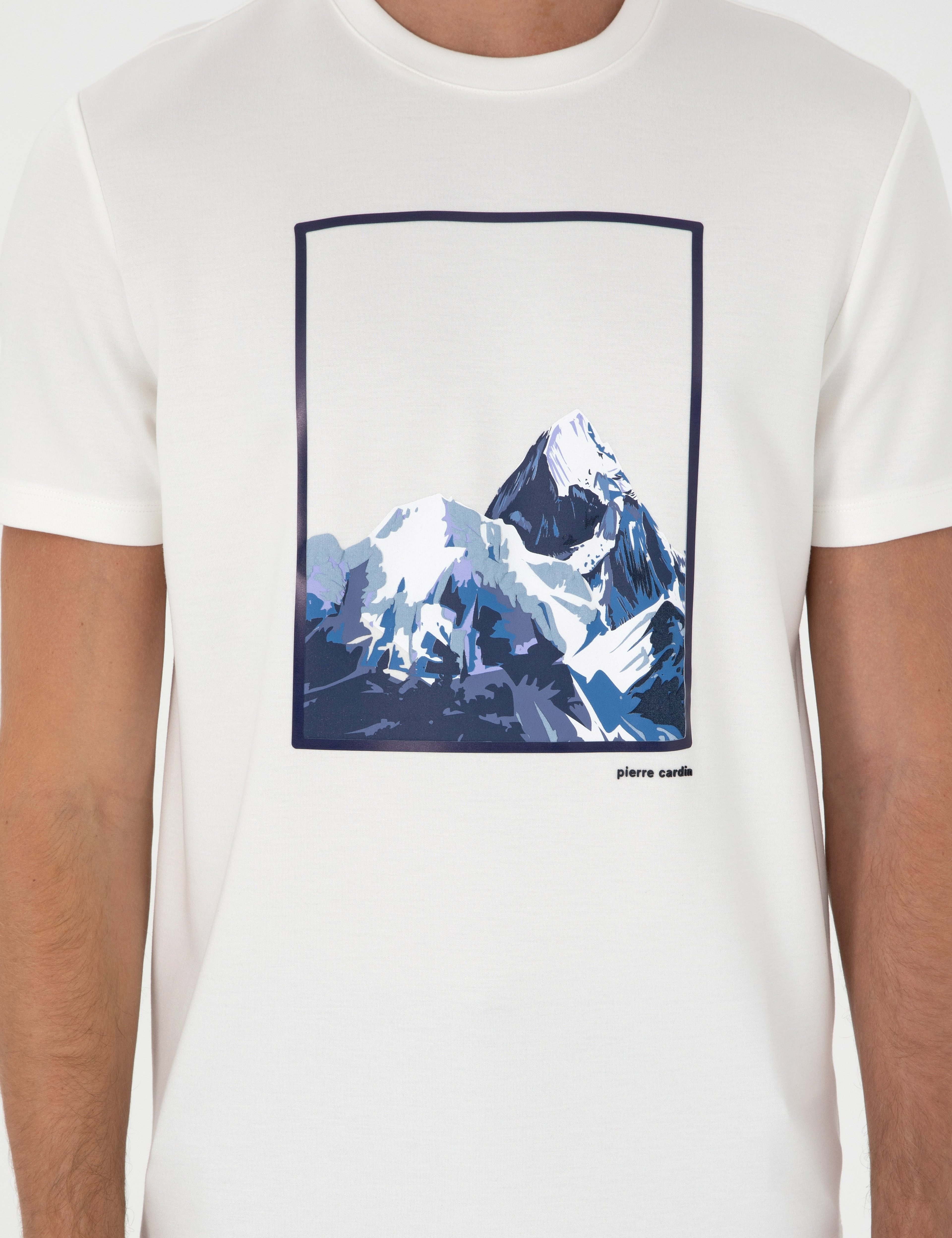 Ekru Regular Fit Tişört - Image 6