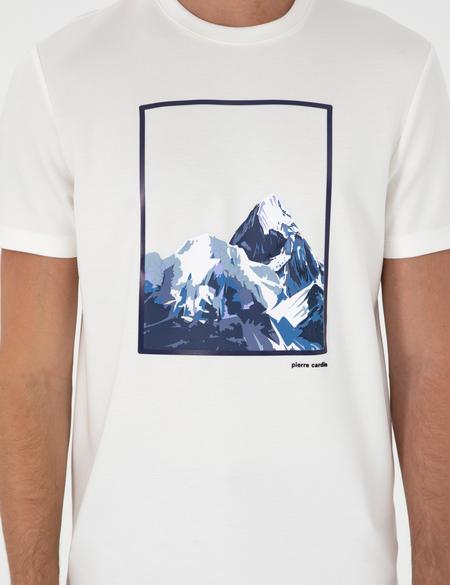 Ekru Regular Fit Tişört - 50290614025