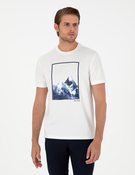 Ekru Regular Fit Tişört - 50290614025