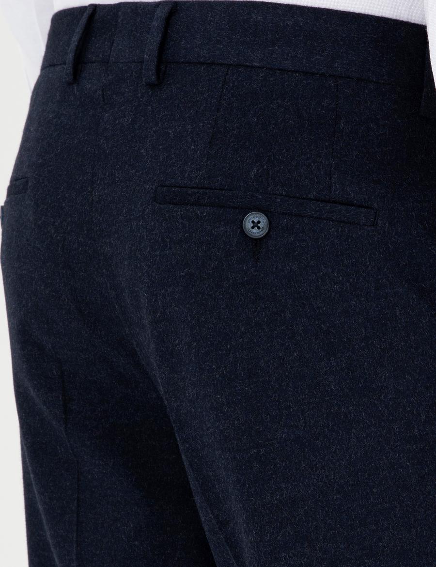 Lacivert Slim Fit Kumaş Pantolon