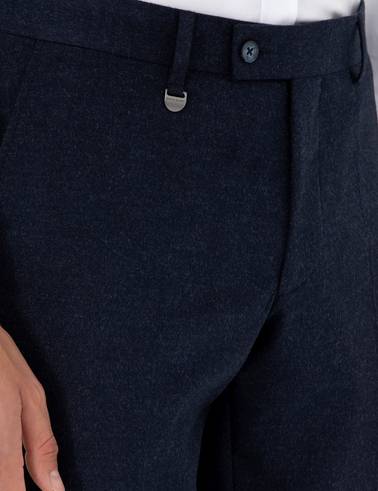 Lacivert Slim Fit Kumaş Pantolon