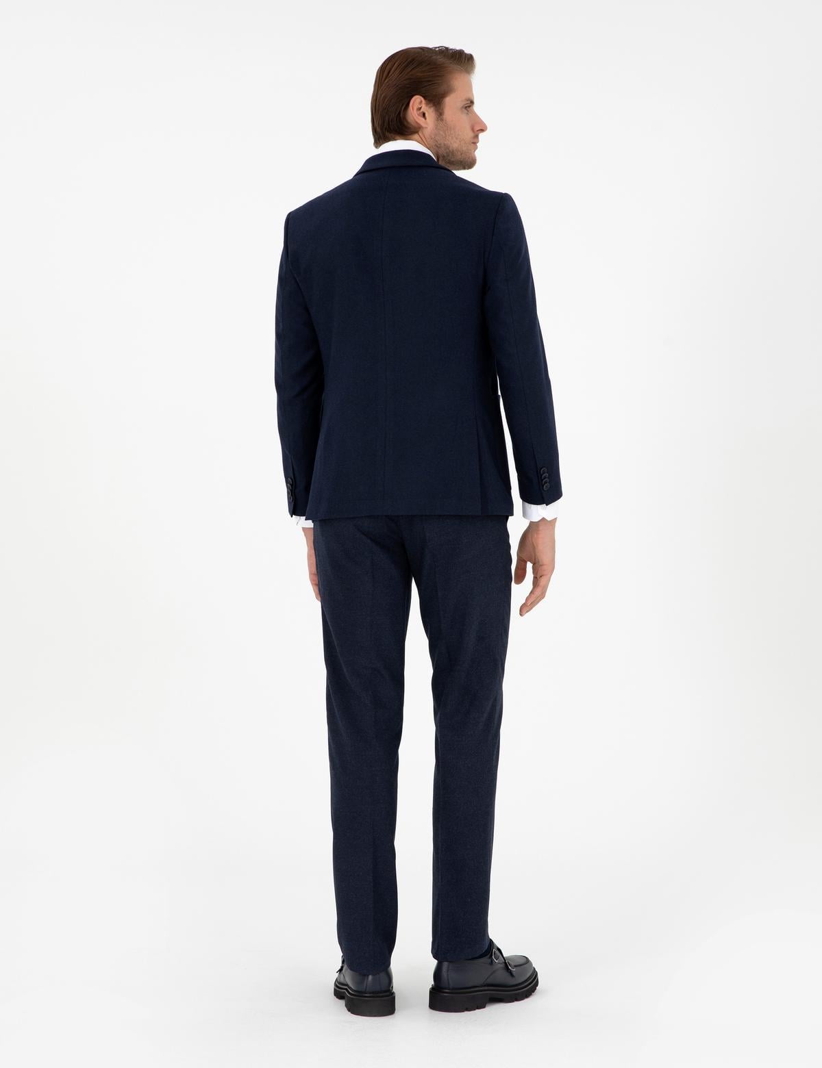 Lacivert Slim Fit Kumaş Pantolon - 50293167048