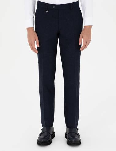 Lacivert Slim Fit Kumaş Pantolon