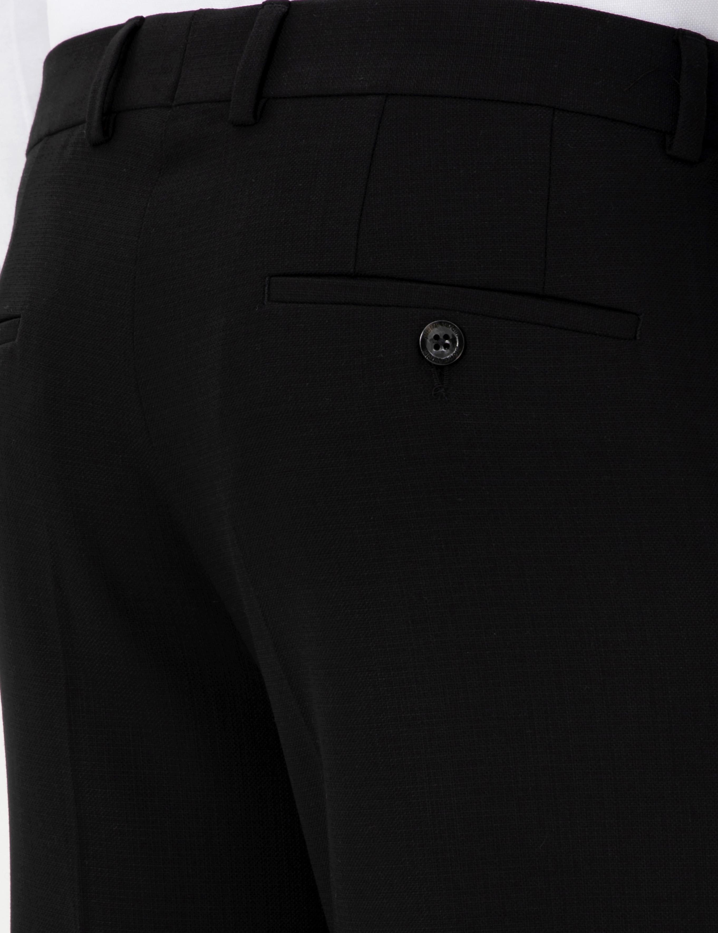 Siyah Ex. Slim Fit Kumaş Pantolon