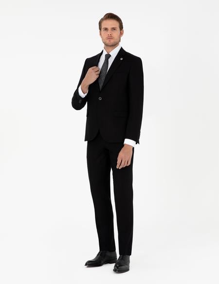 Siyah Ex. Slim Fit Takım Elbise - 50292223008