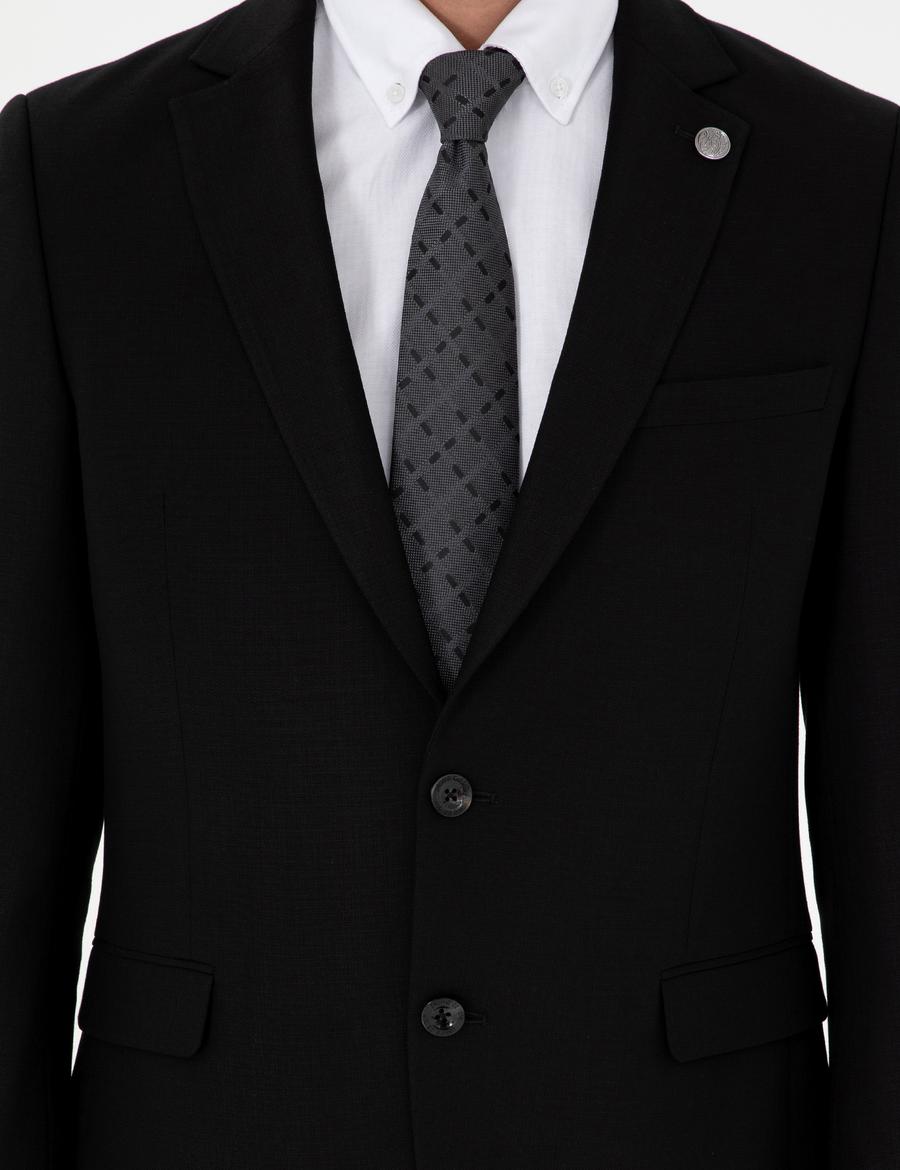 Siyah Ex. Slim Fit Takım Elbise