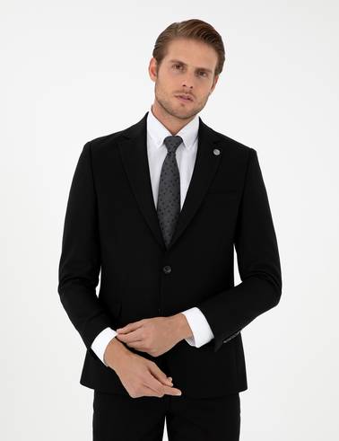 Siyah Ex. Slim Fit Takım Elbise