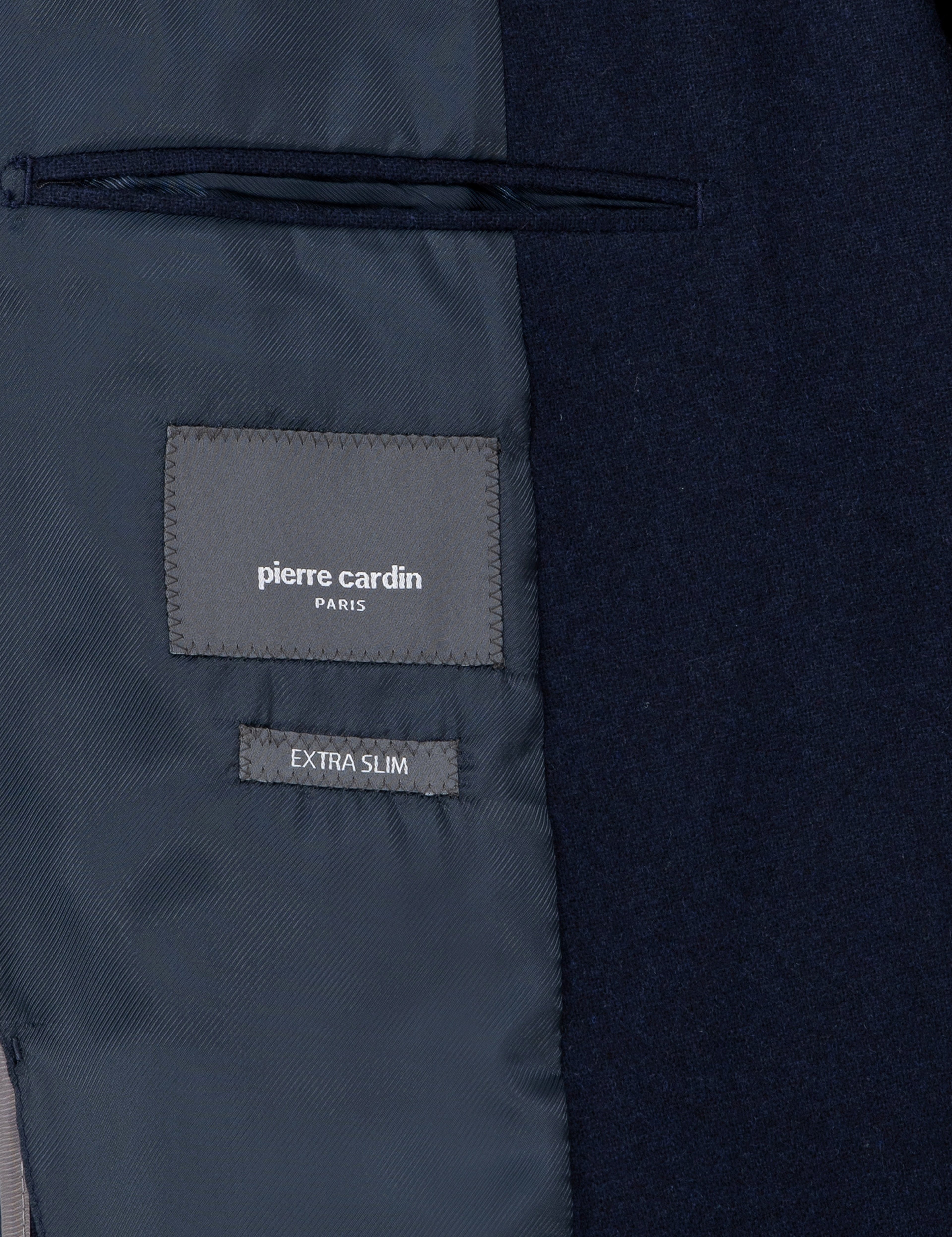 Lacivert Yün Karışımlı Ex. Slim Fit Ceket - Image 6
