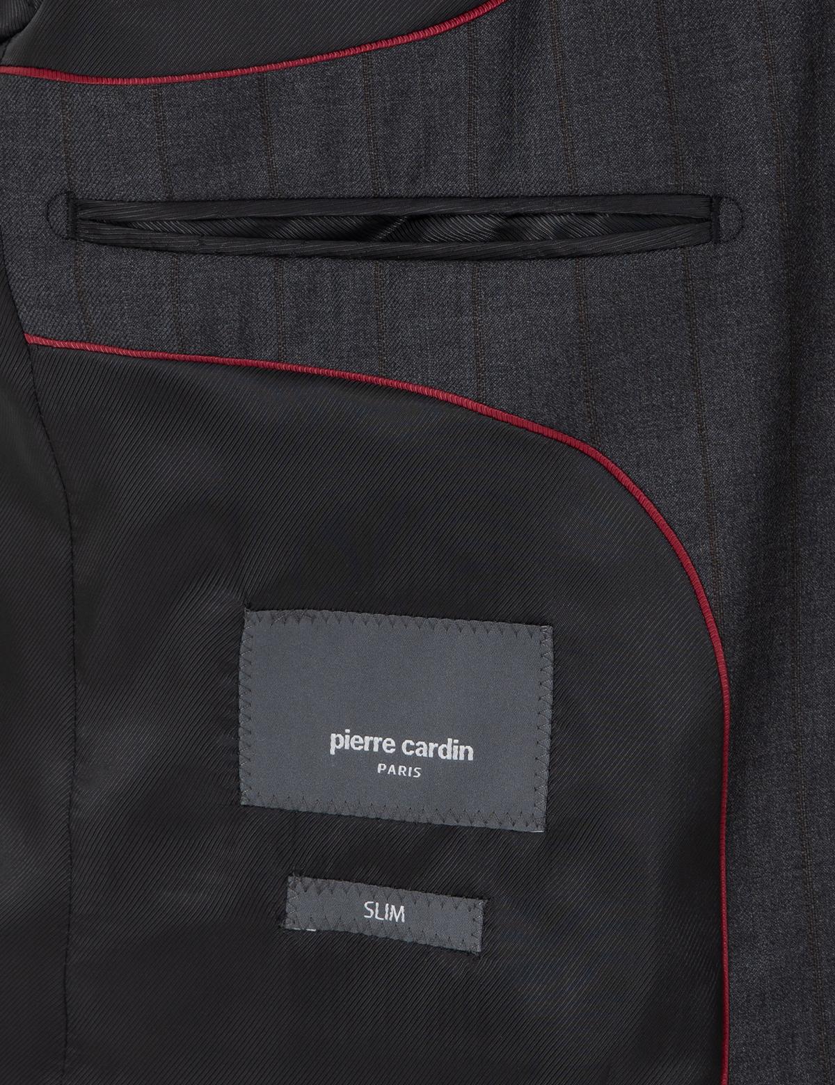 Antrasit Slim Fit Yün Takım Elbise - 50291972008