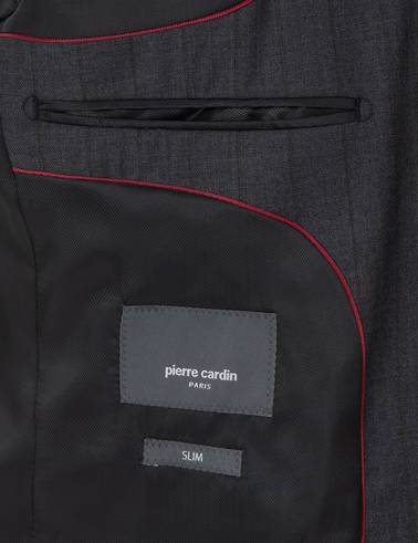 Antrasit Slim Fit Yün Takım Elbise