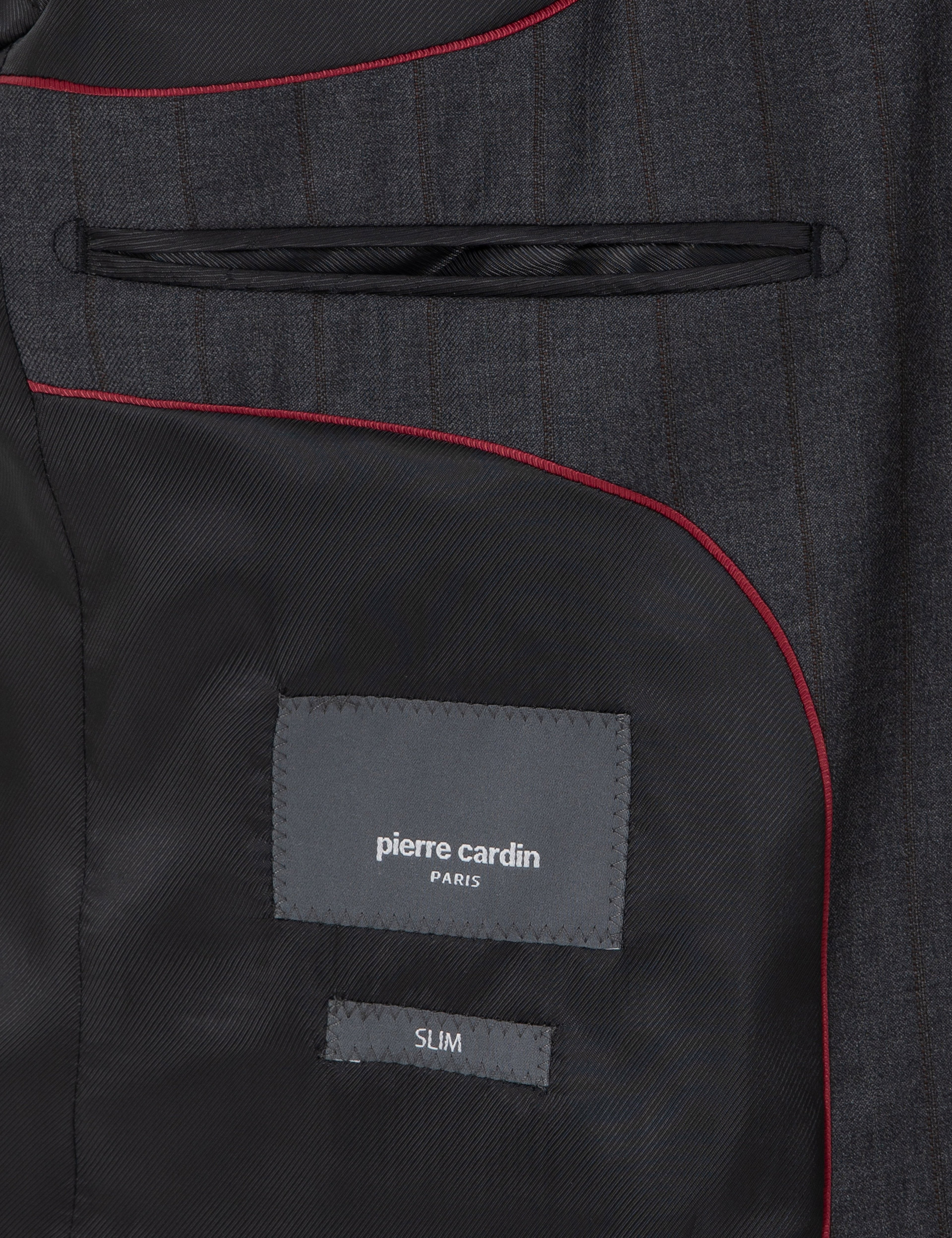 Antrasit Slim Fit Yün Takım Elbise
