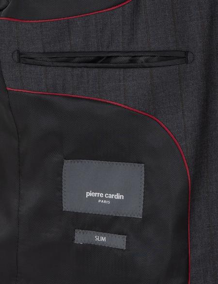 Antrasit Slim Fit Yün Takım Elbise - 50291972008