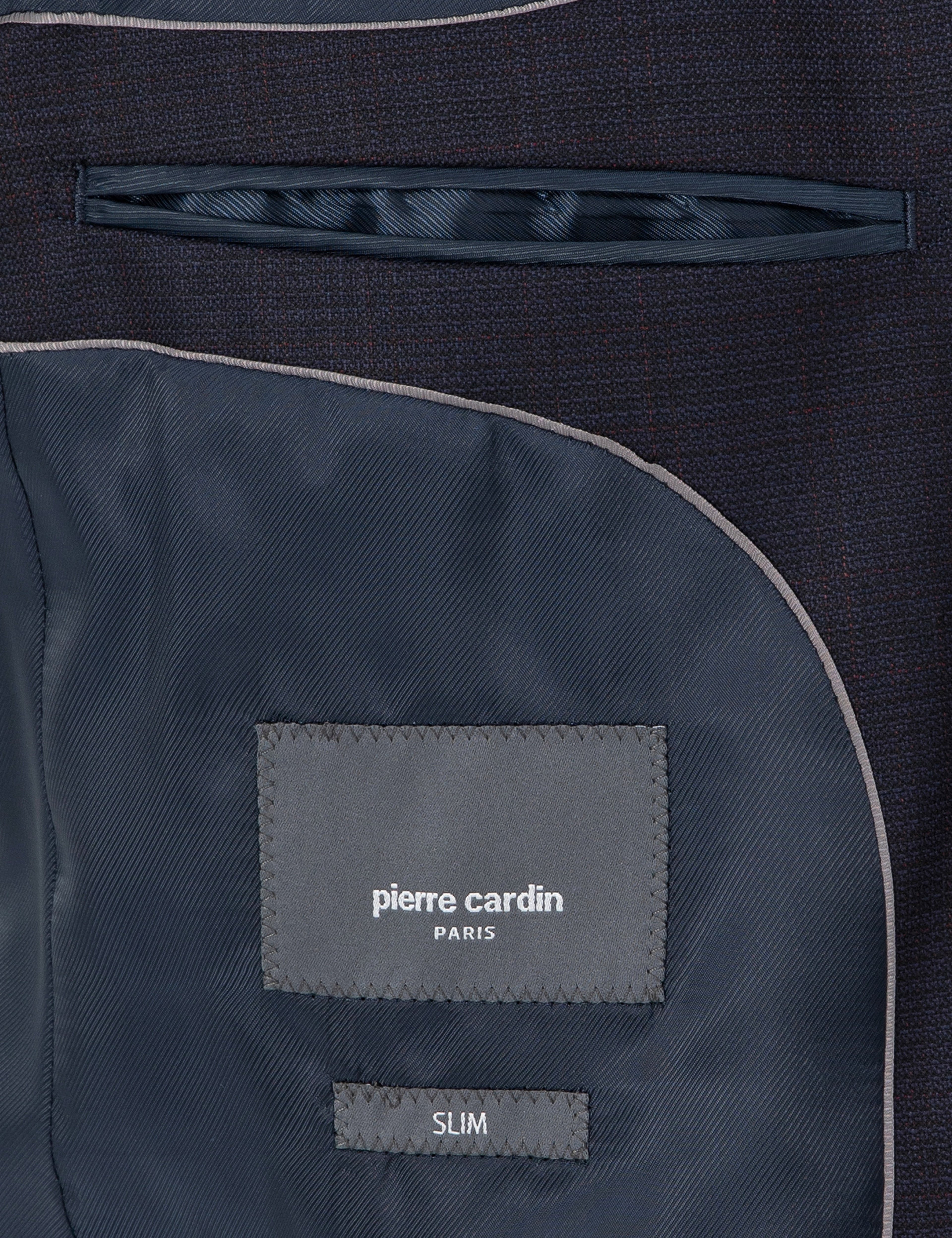 Lacivert Slim Fit Yün Karışımlı Takım Elbise - Image 6
