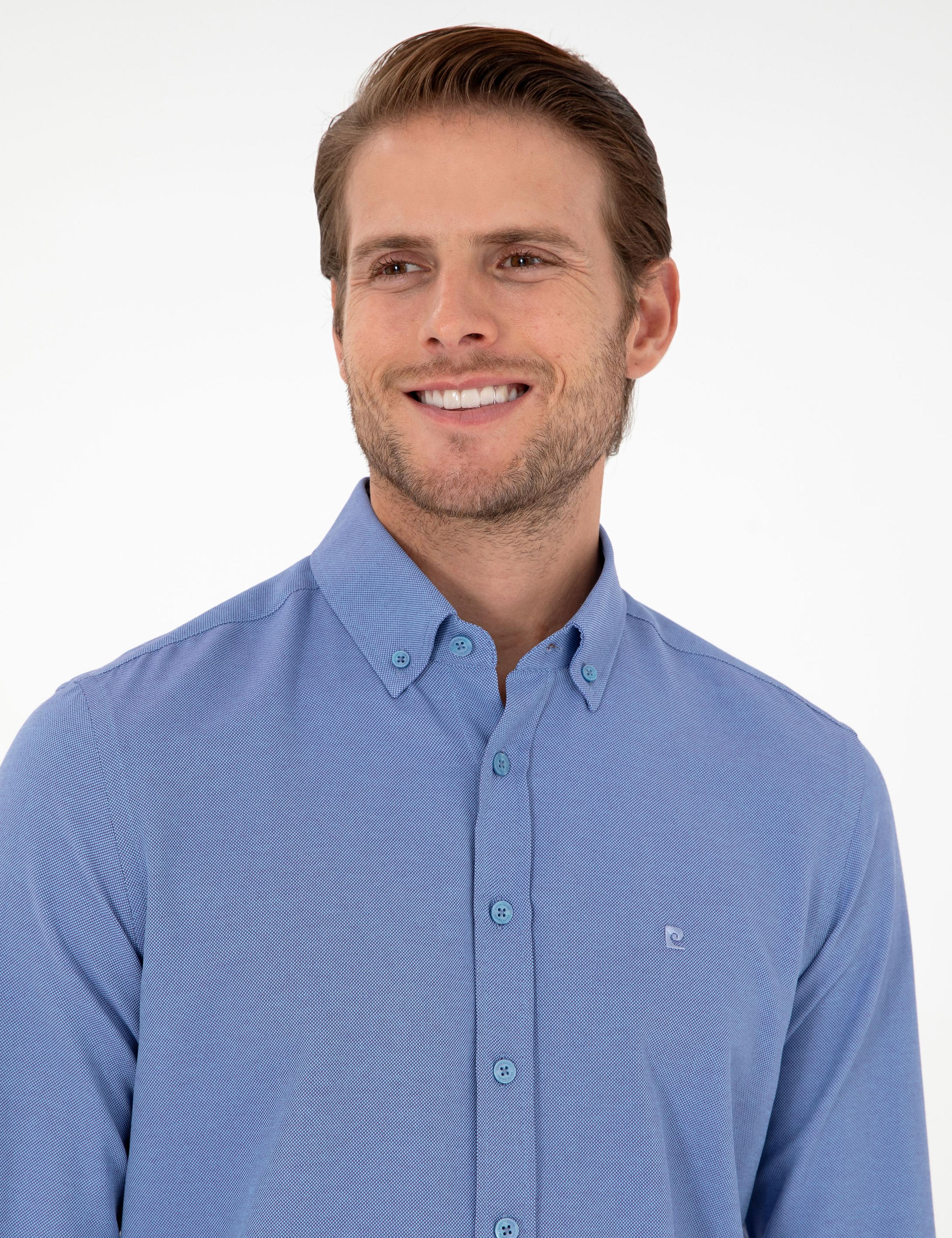 Mavi Oxford Slim Fit Uzun Kollu Gömlek