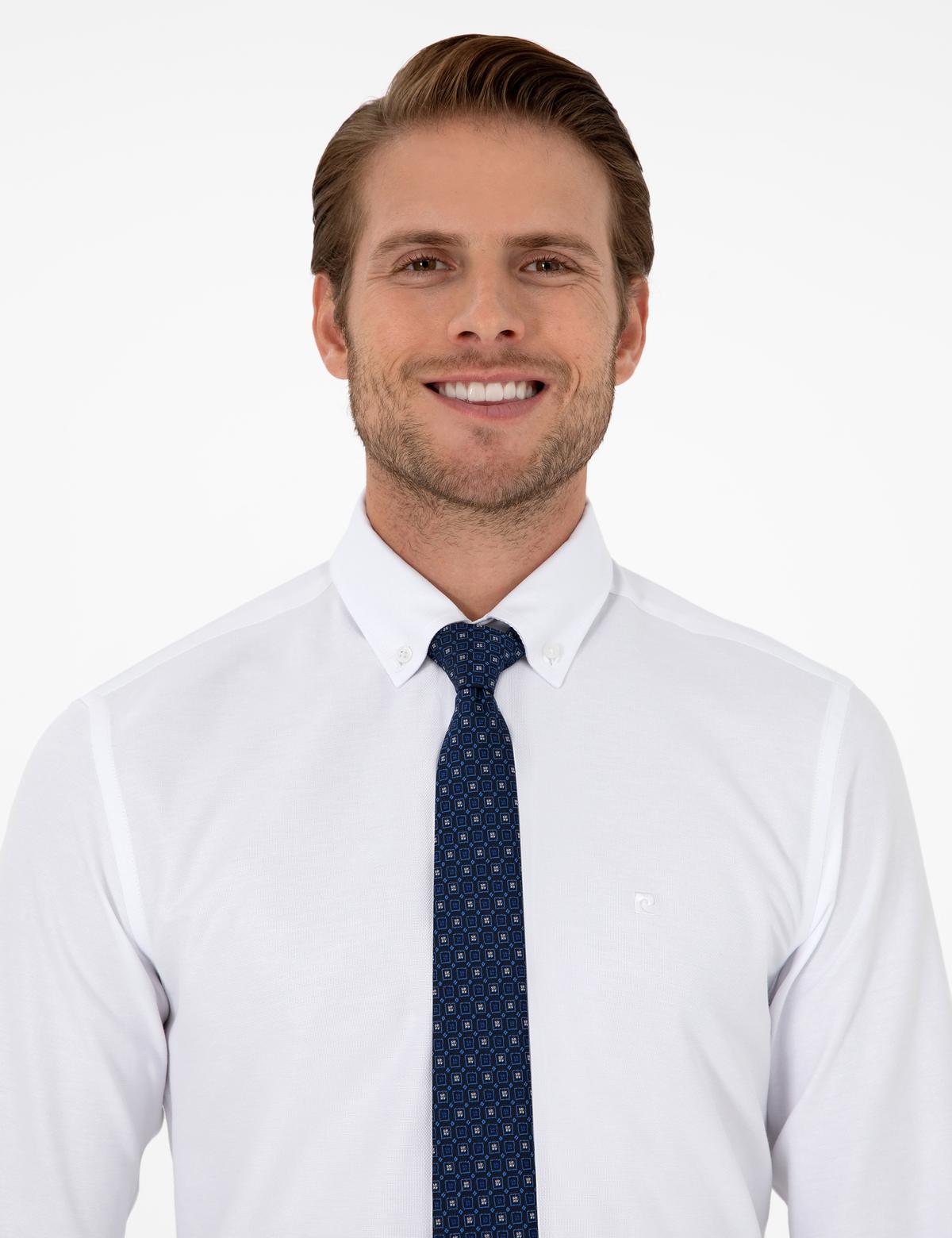 Beyaz Slim Fit Uzun Kollu Gömlek - 50297998047