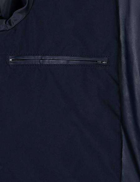 Lacivert Suni Deri Ceket - 50300560007