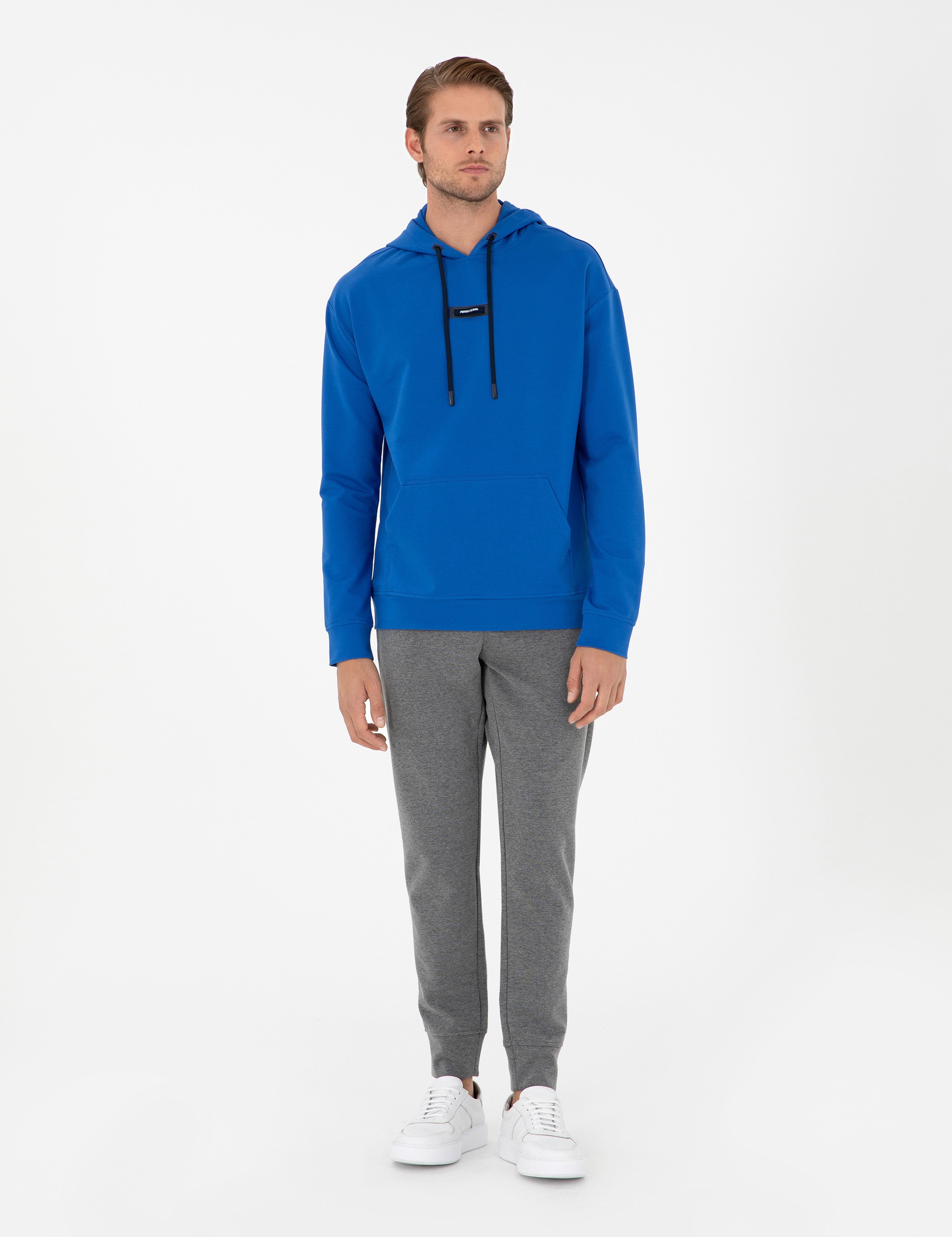 Saks 2 İplik Comfort Fit Kapüşonlu Sweatshirt - Image 4