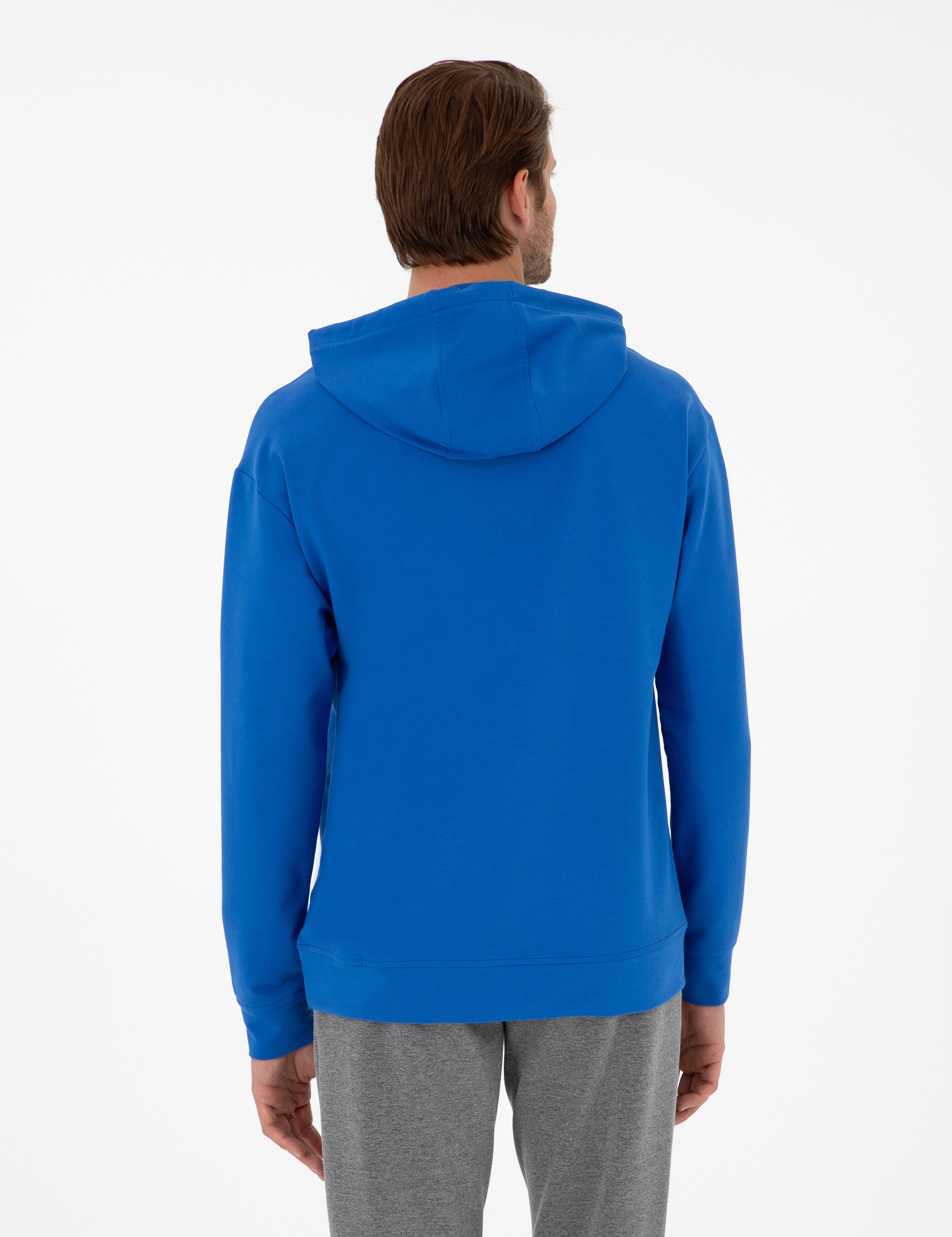 Saks 2 İplik Comfort Fit Kapüşonlu Sweatshirt