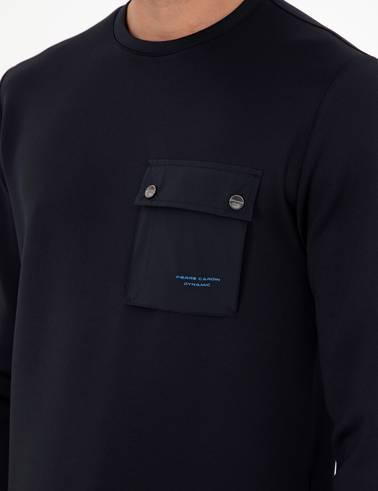 Lacivert Regular Fit Sweatshirt