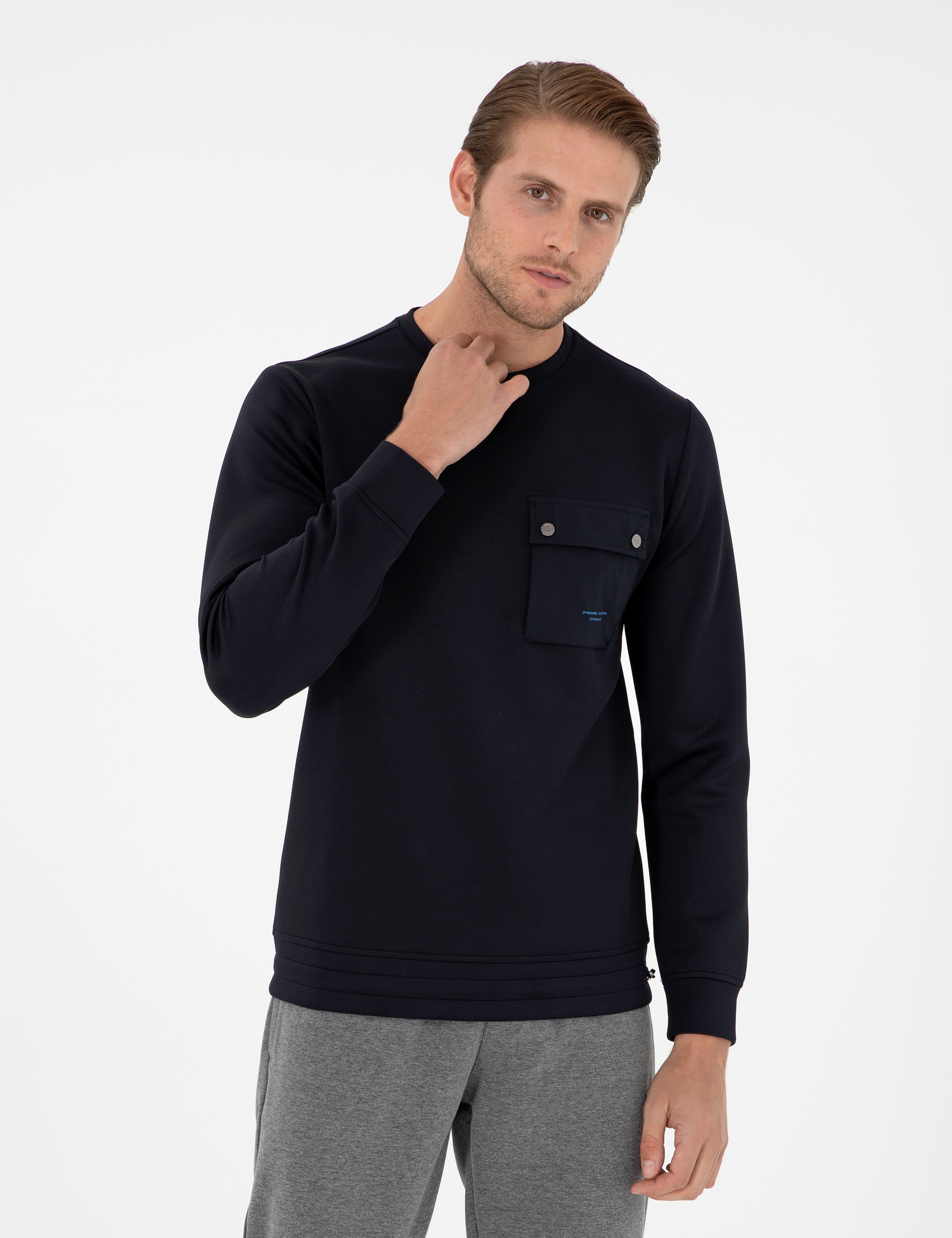 Lacivert Regular Fit Sweatshirt - Image 1
