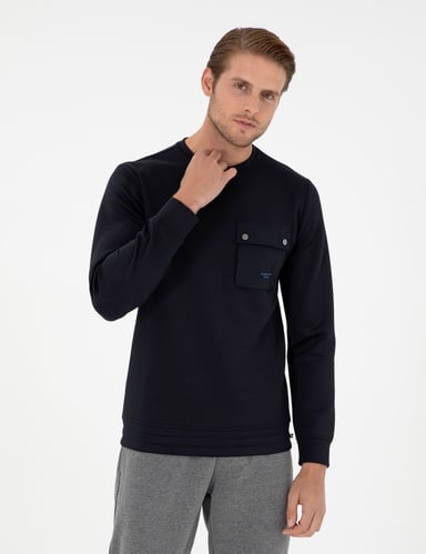 Lacivert Regular Fit Sweatshirt