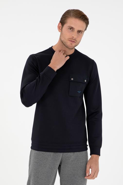 Lacivert Regular Fit Sweatshirt