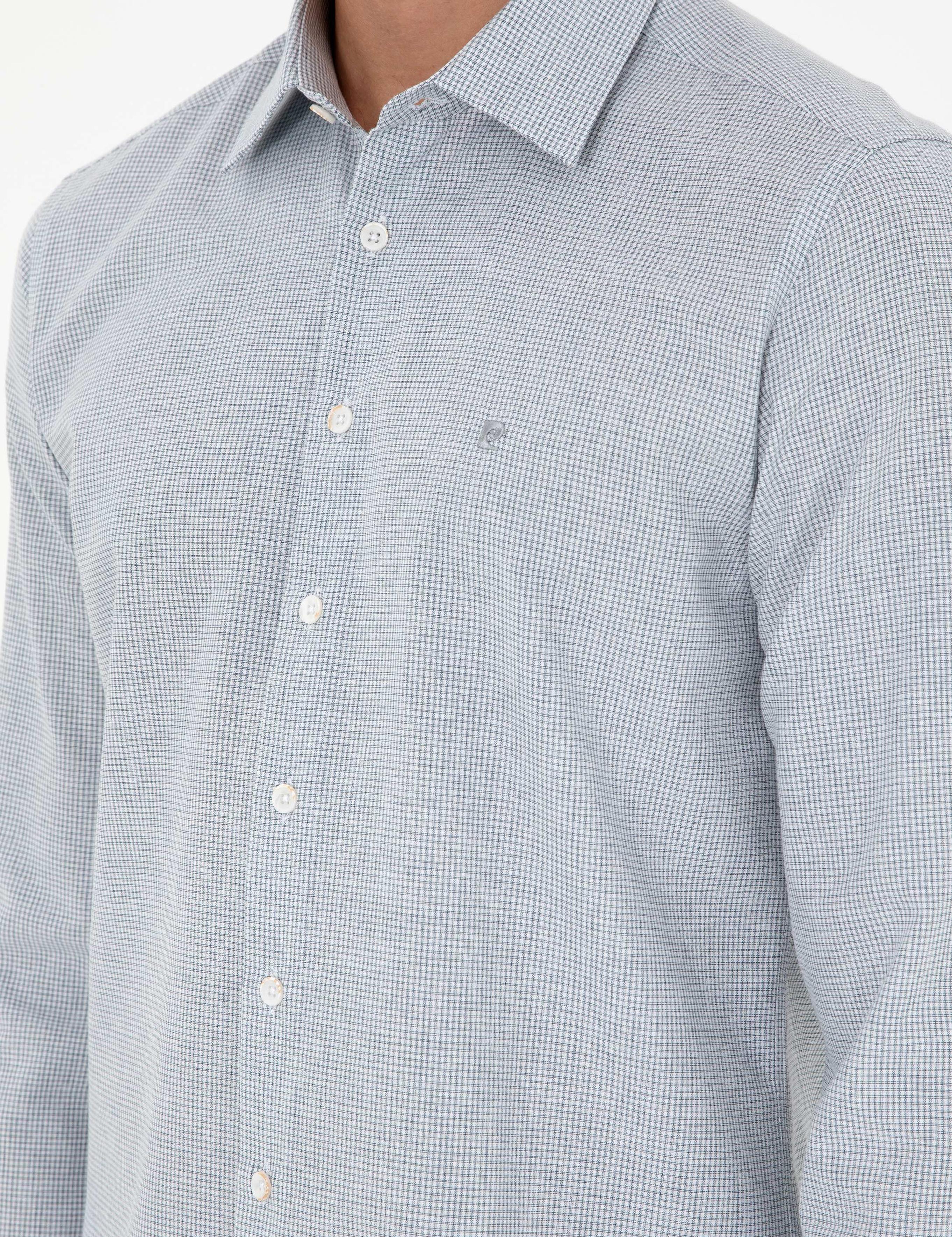 İndigo Slim Fit Uzun Kollu Gömlek