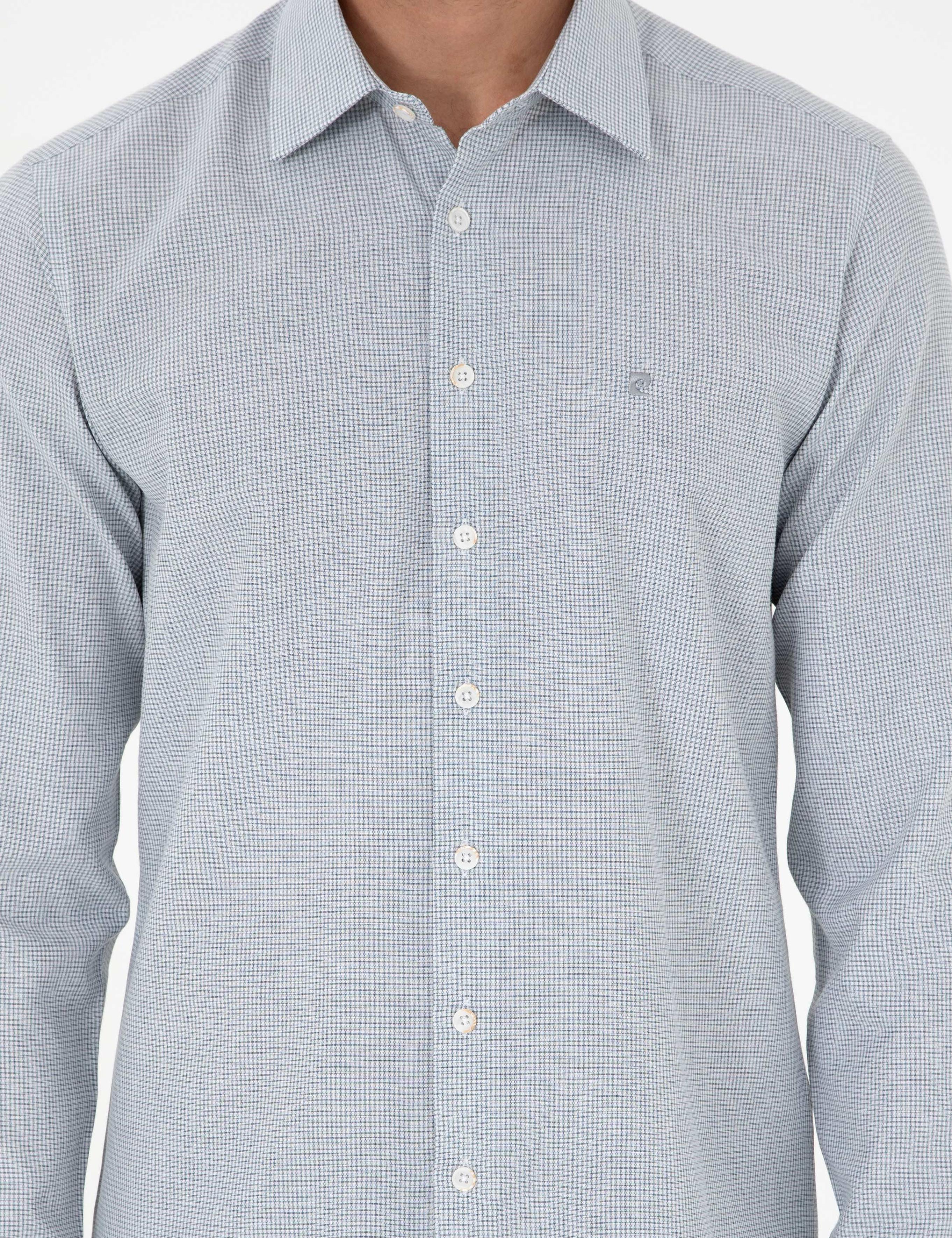 İndigo Slim Fit Uzun Kollu Gömlek