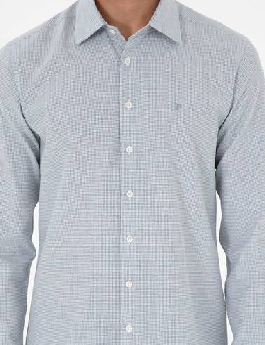 İndigo Slim Fit Uzun Kollu Gömlek