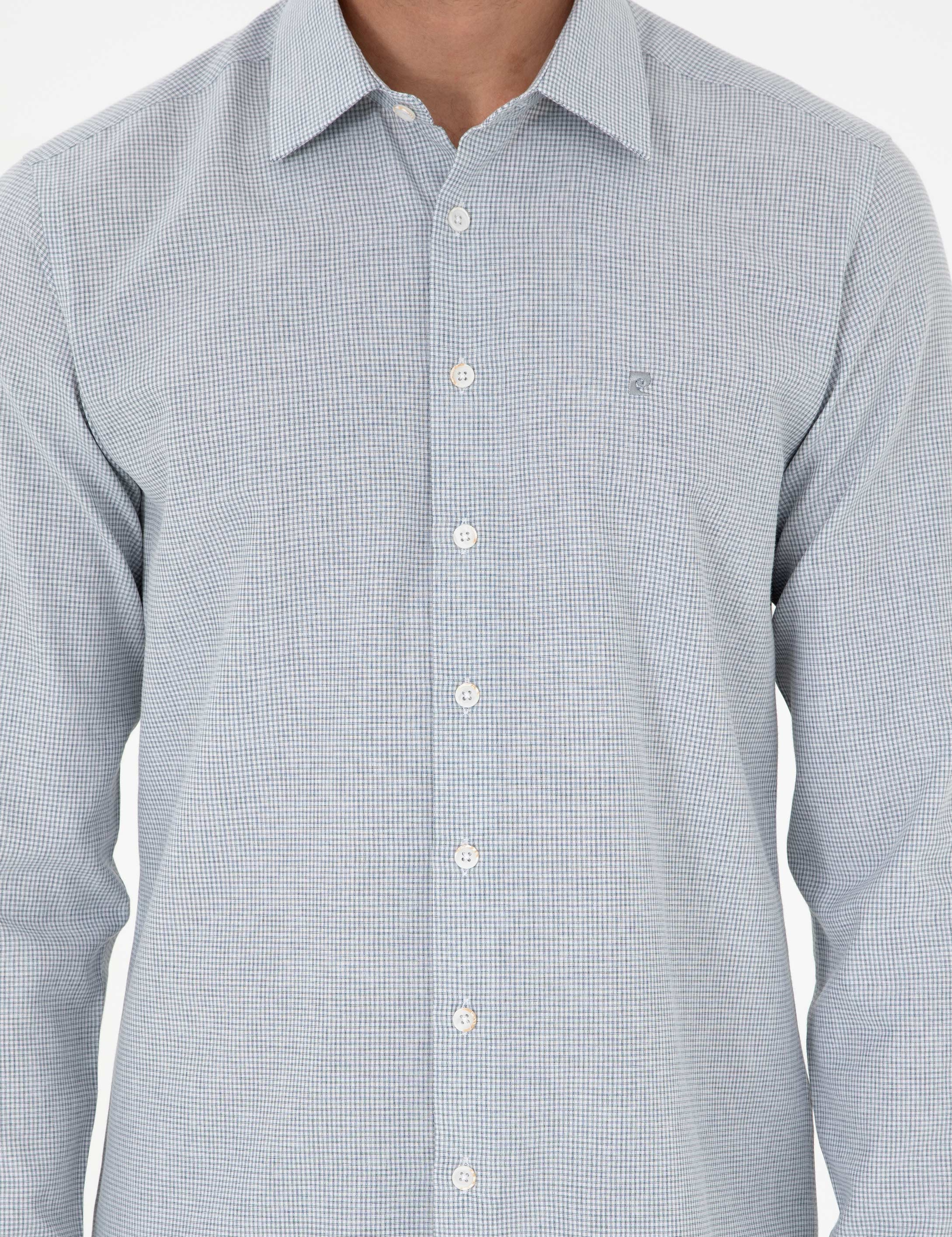 İndigo Slim Fit Uzun Kollu Gömlek - Image 6