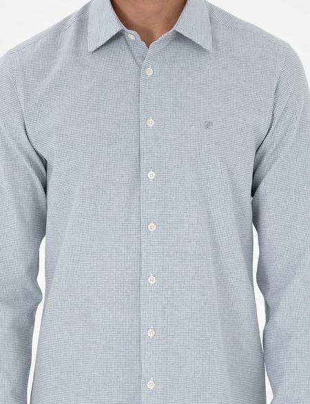 İndigo Slim Fit Uzun Kollu Gömlek - 50297468019