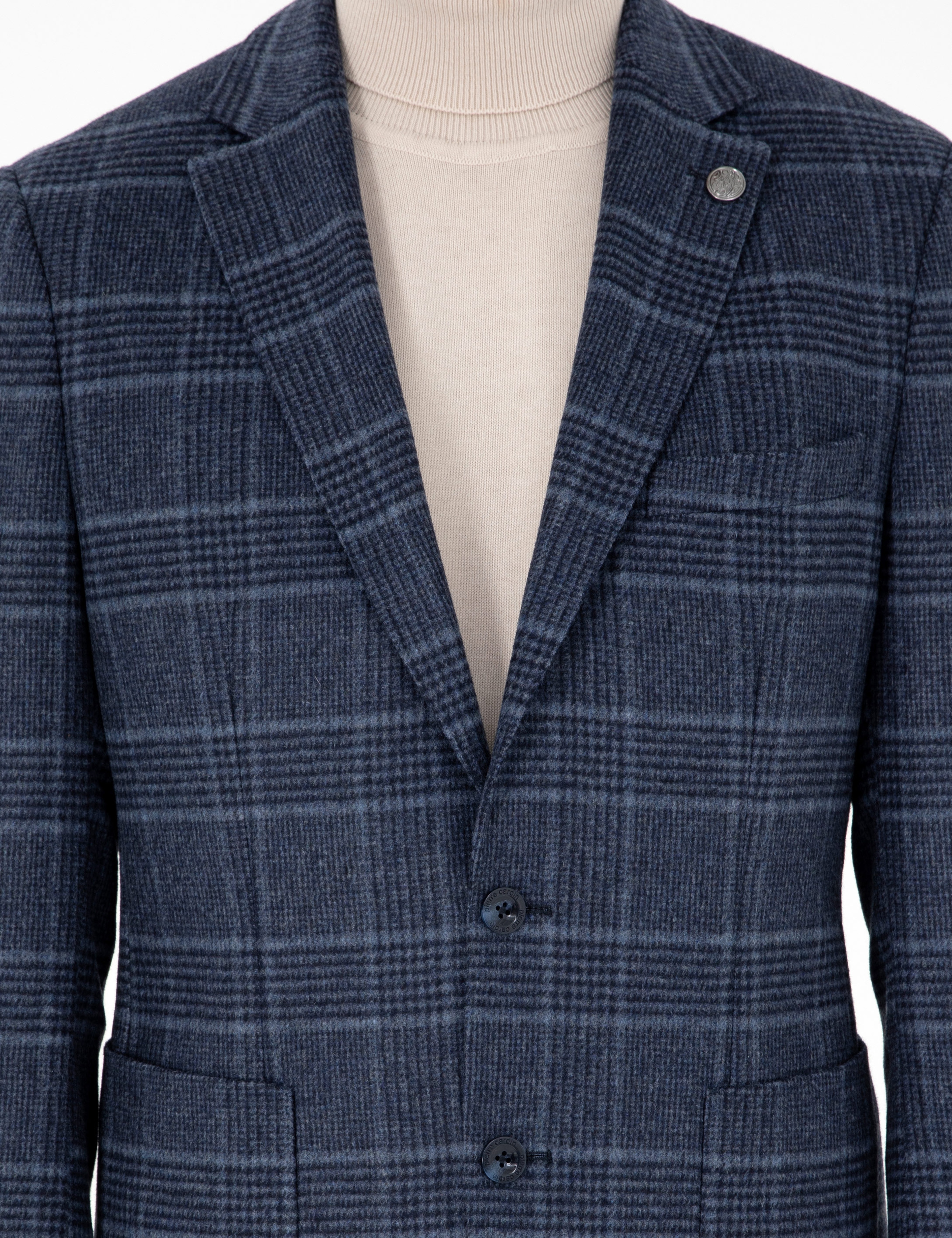 Lacivert Slim Fit Ceket - Image 7