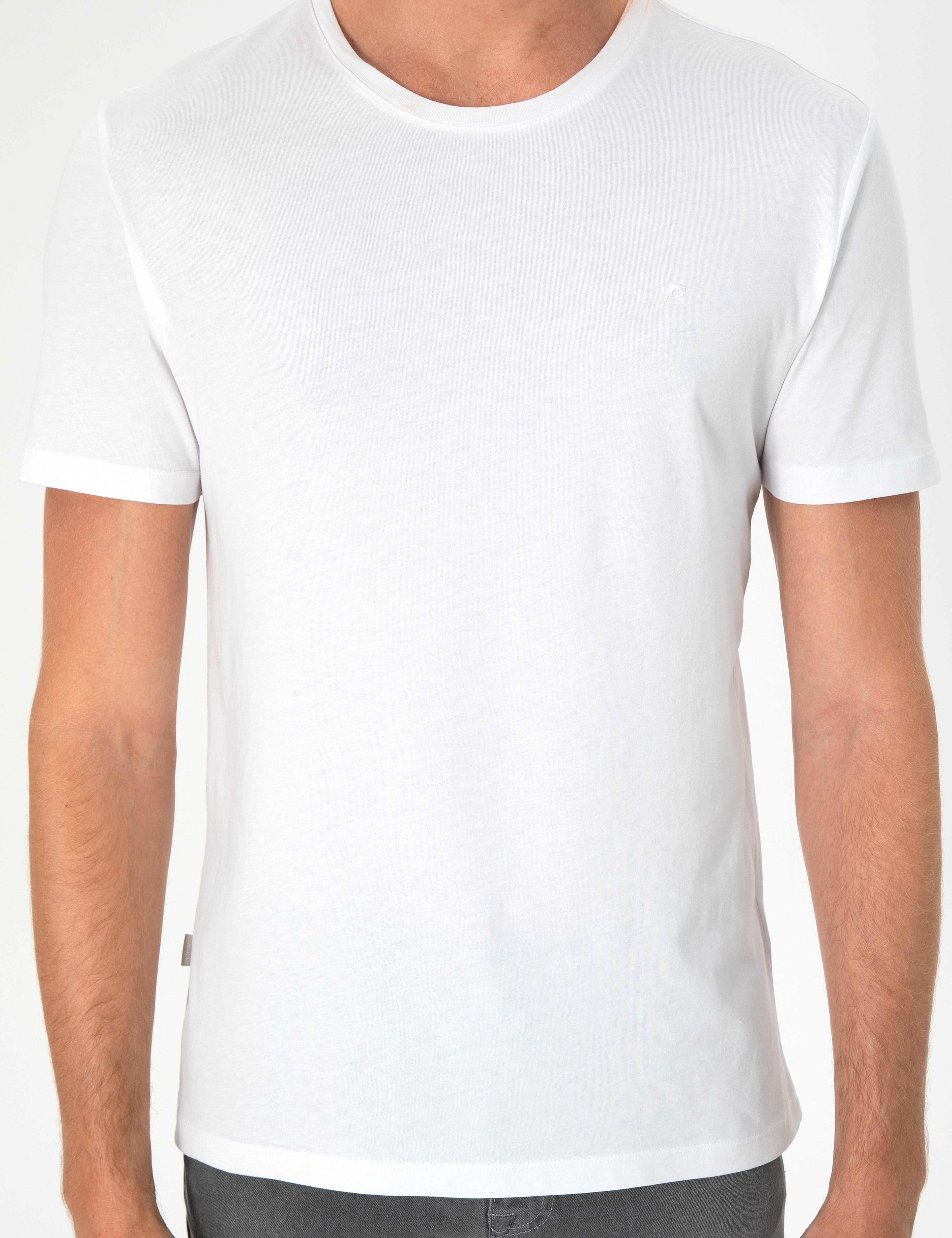 Beyaz Slim Fit Basic Tişört