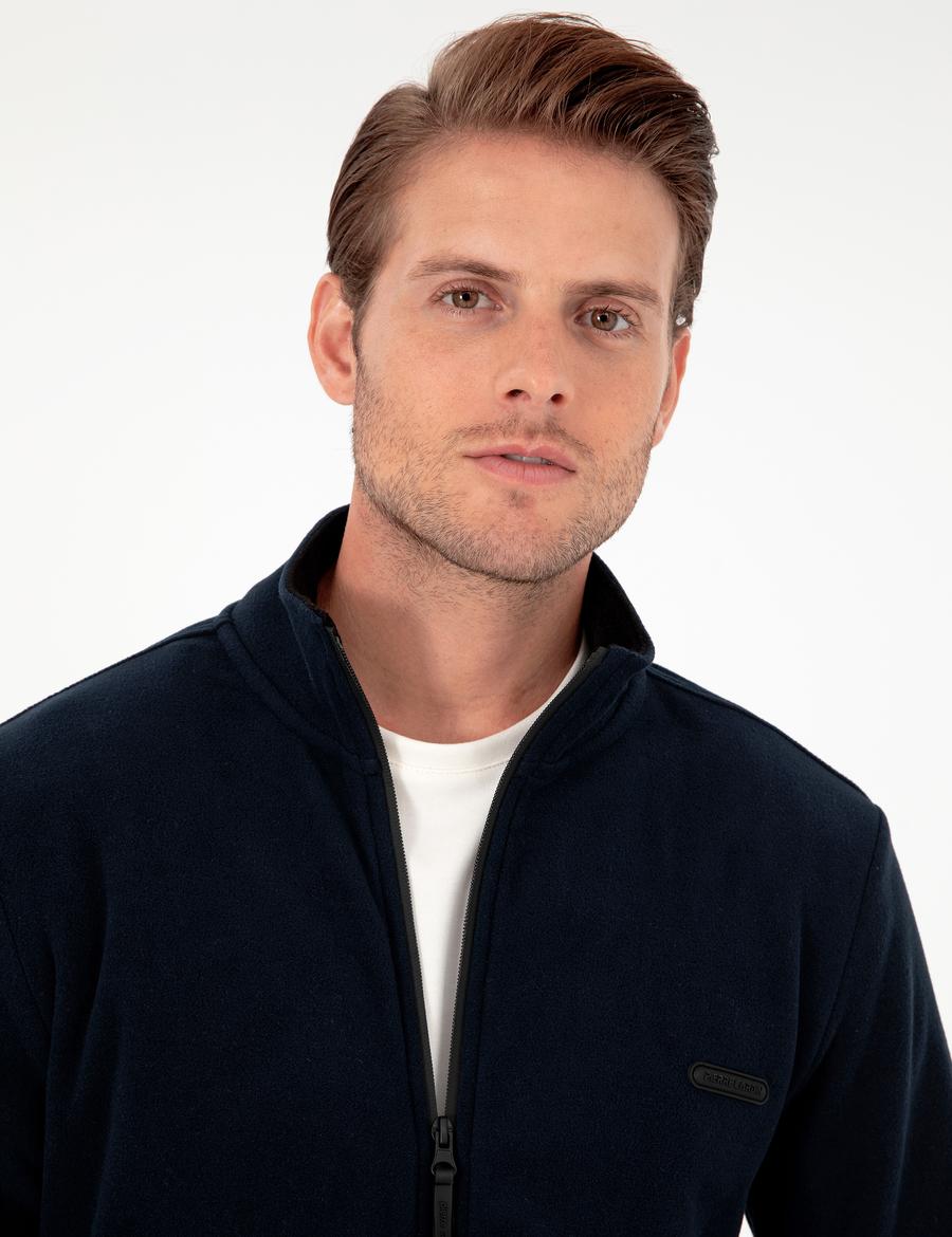 Lacivert Regular Fit Polar Hırka