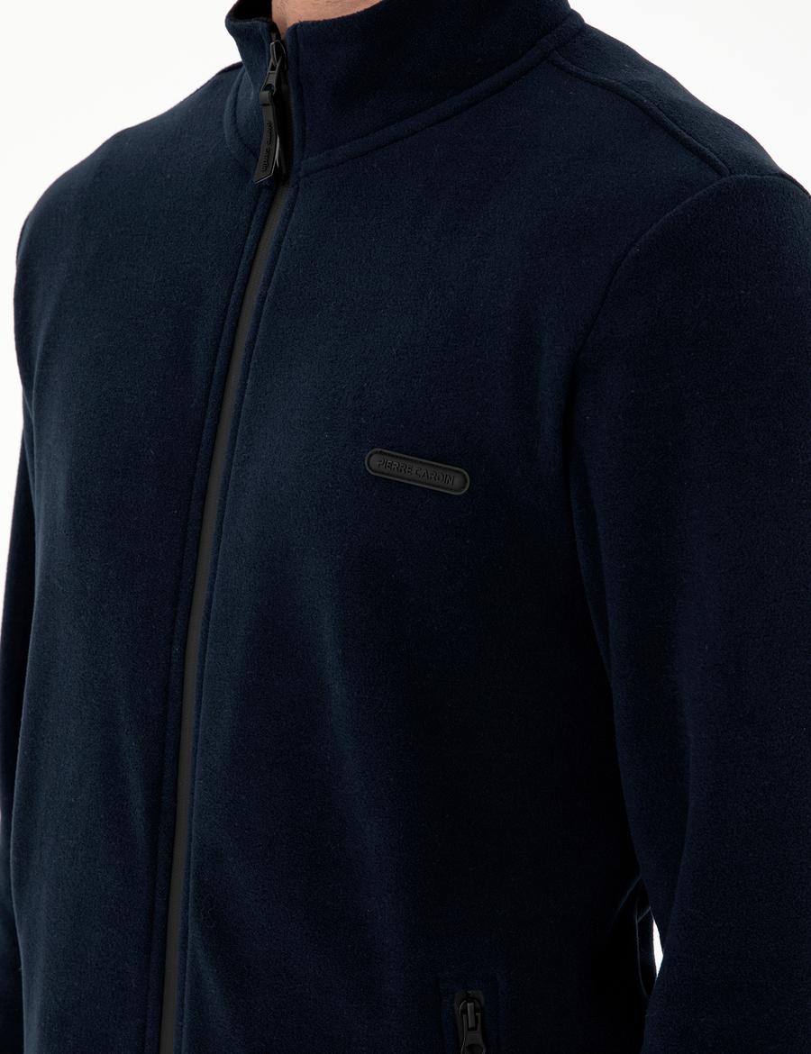 Lacivert Regular Fit Polar Hırka