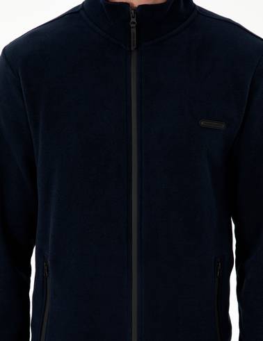 Lacivert Regular Fit Polar Hırka
