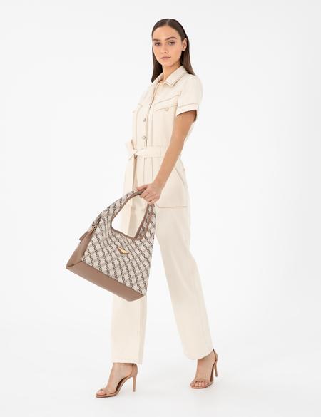 Bej Omuz Çantası - 50296322001