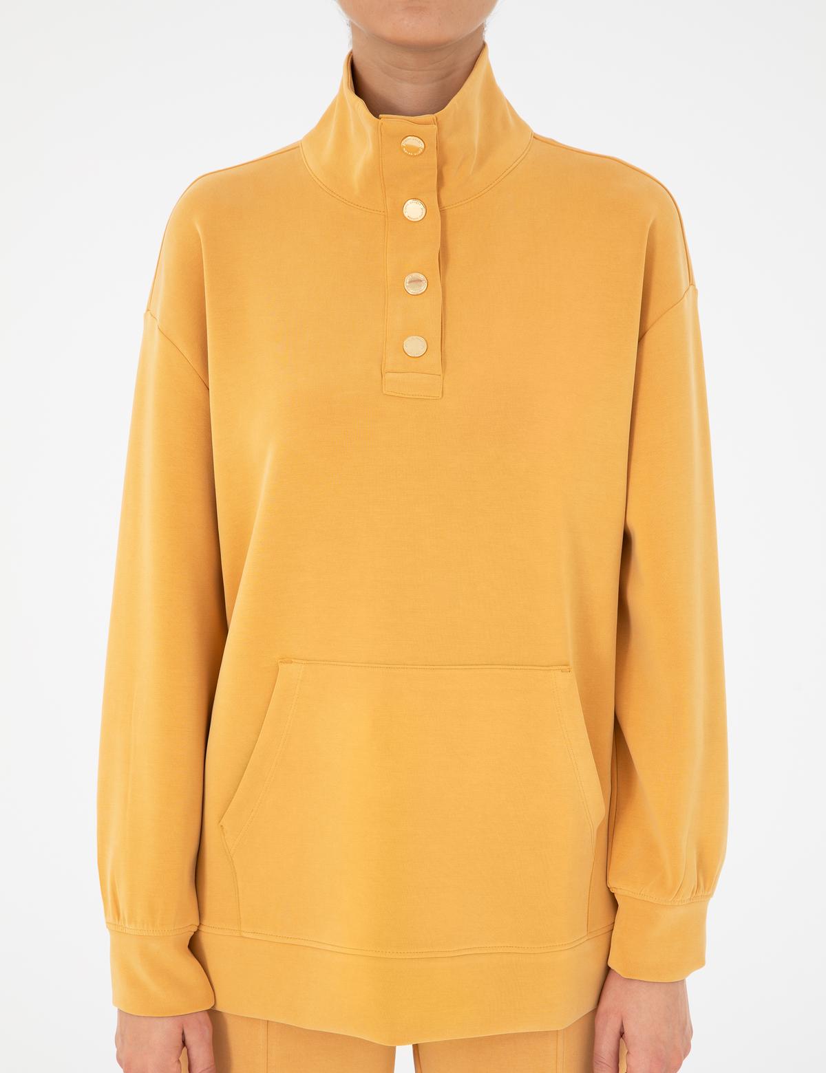 Safran Oversize Modal Kumaş Sweatshirt - 50290903025