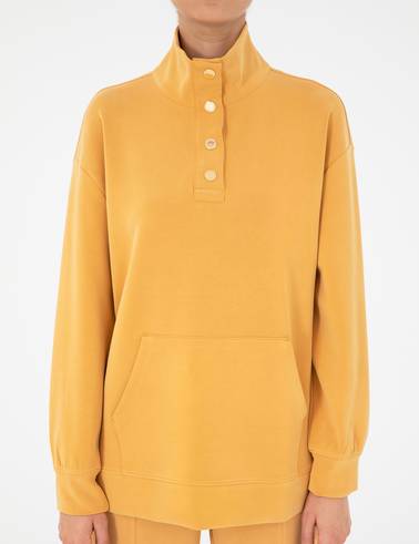Safran Oversize Modal Kumaş Sweatshirt