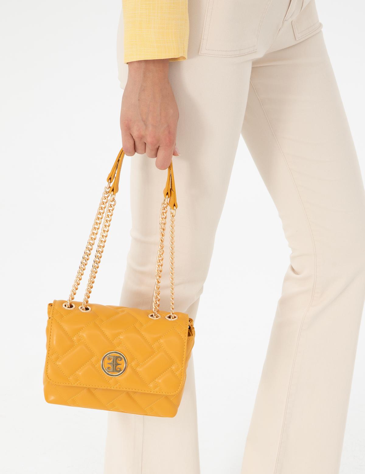 Sarı Çapraz Çanta - 50296313001