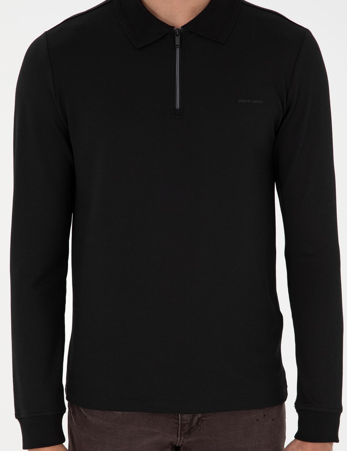 Siyah Regular Fit Sweatshirt - 50296504011