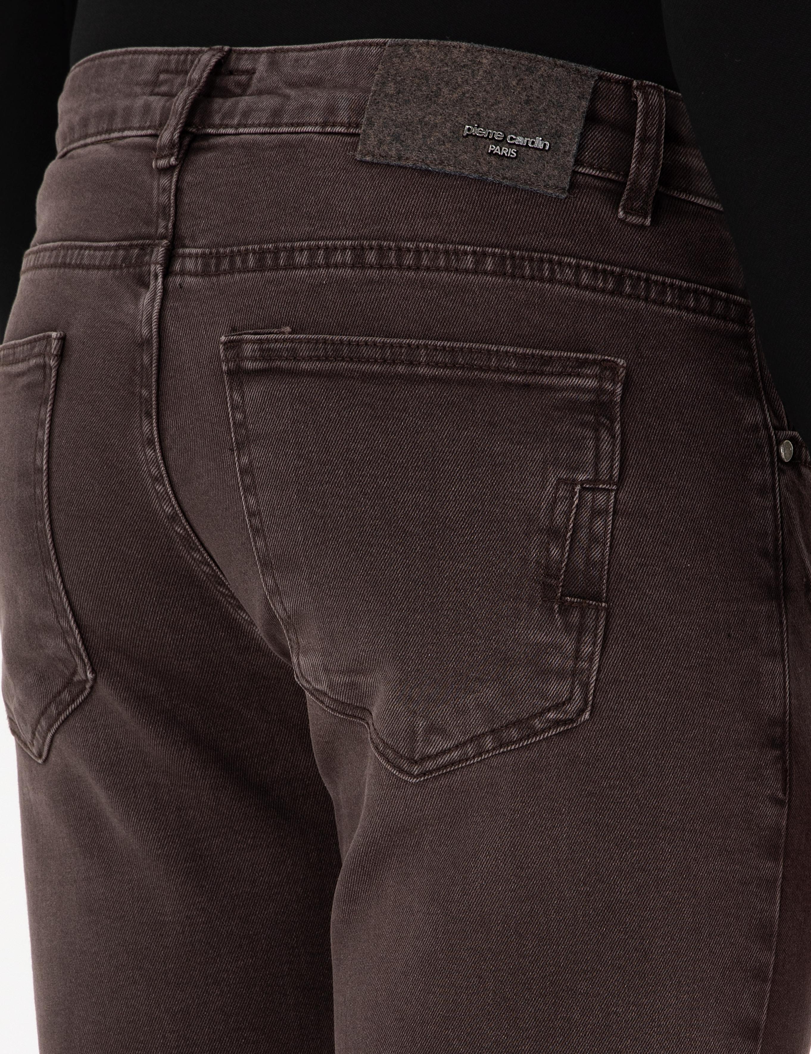 Kahverengi Slim Fit Jean Pantolon