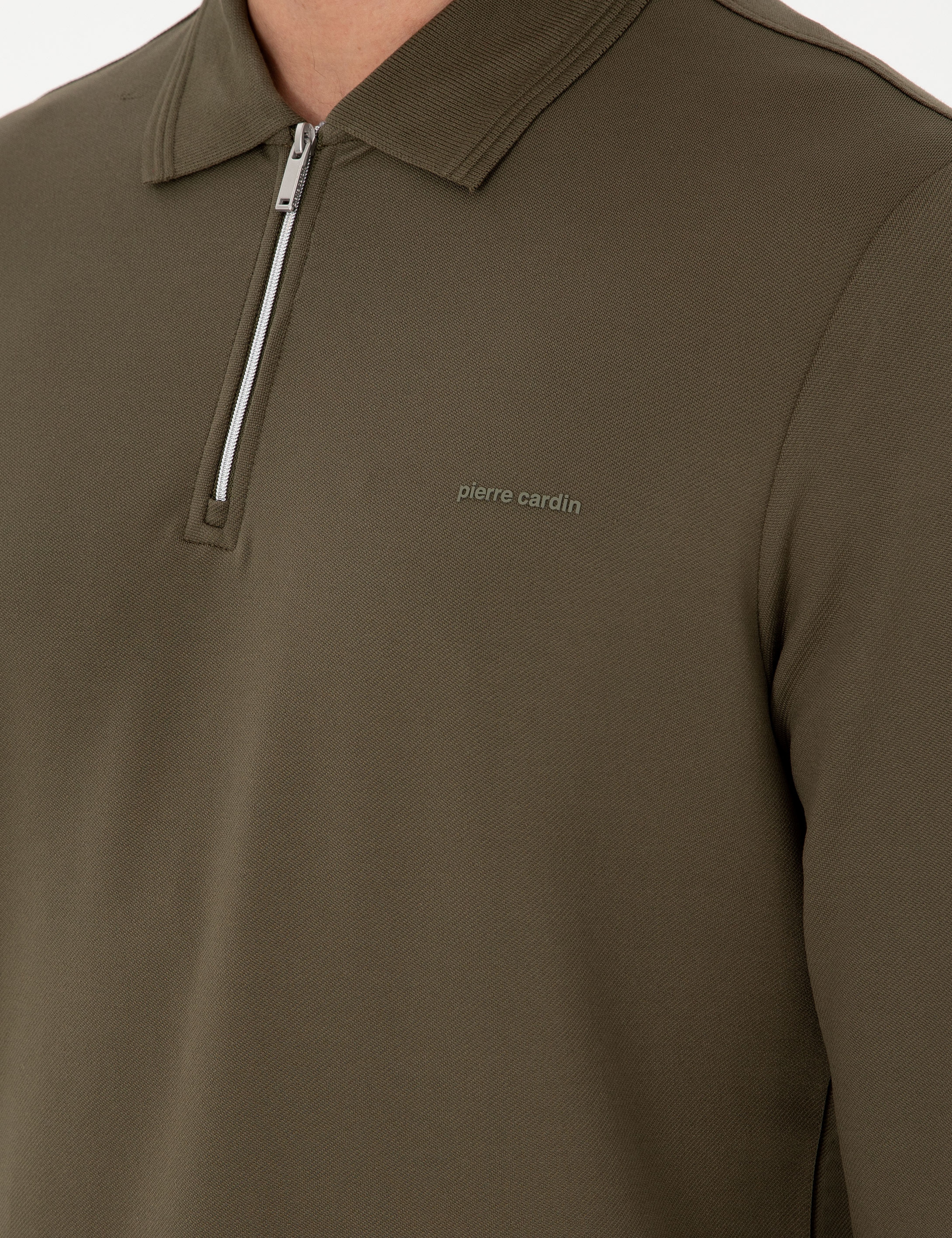 Koyu Haki Regular Fit Sweatshirt - Image 7