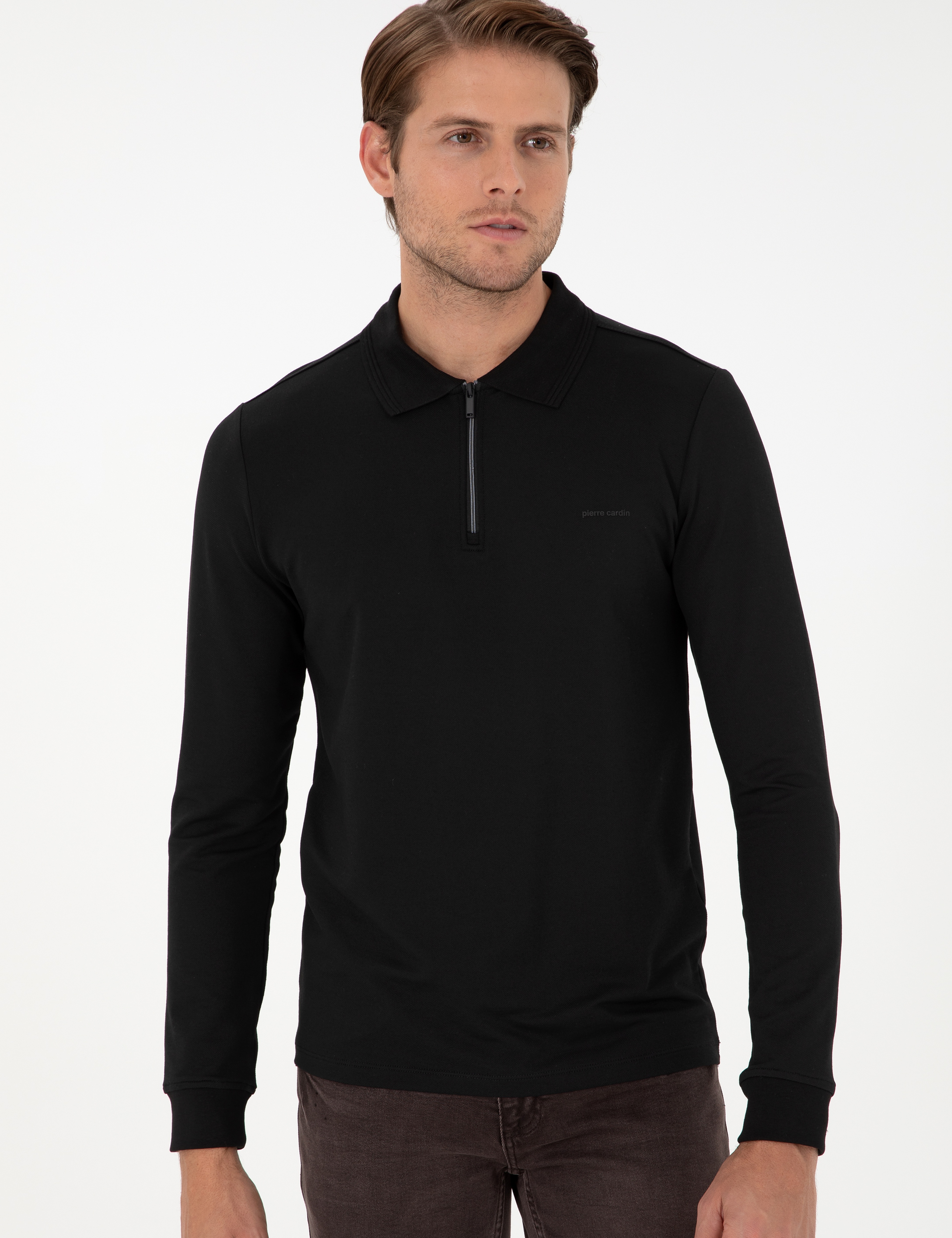 Siyah Regular Fit Sweatshirt - Image 3