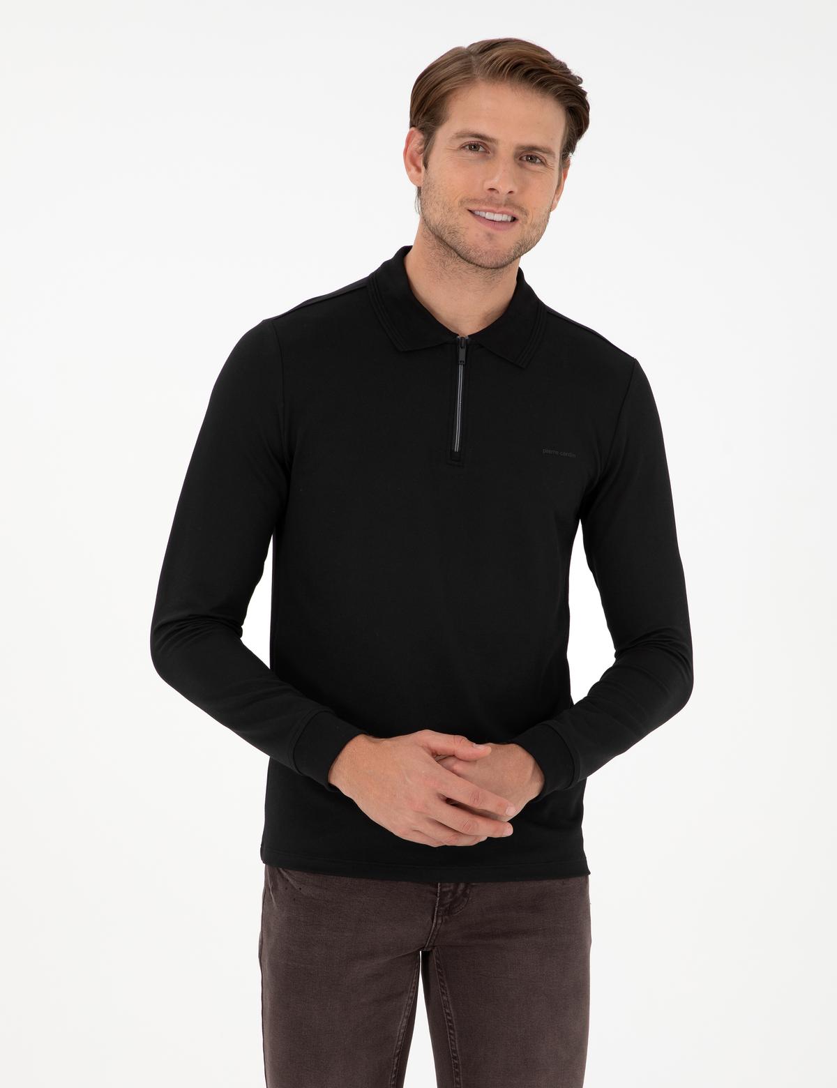 Siyah Regular Fit Sweatshirt
