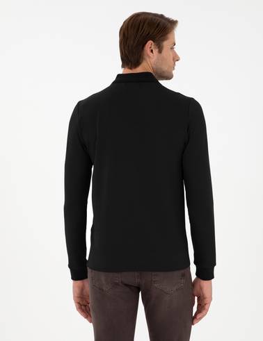 Siyah Regular Fit Sweatshirt